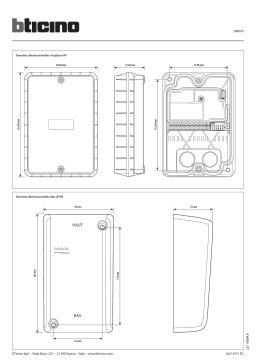 Bticino 348045 Manuel utilisateur