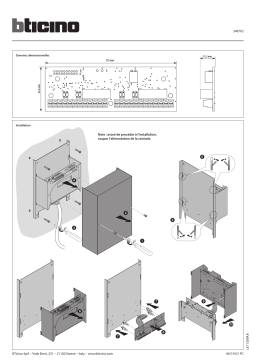 Bticino 348702 Manuel utilisateur