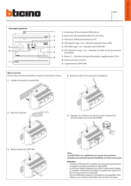 BTicino 348330 : Instructions + Chat IA et PDF