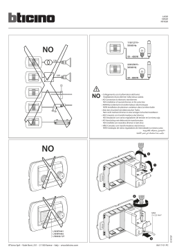 Bticino NT4581 Manuel utilisateur