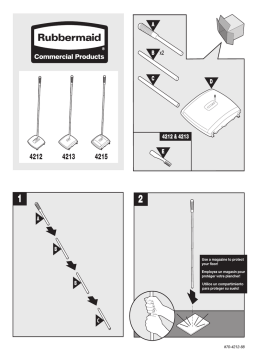 Rubbermaid Commercial Products FG421388BLA Guide d'installation