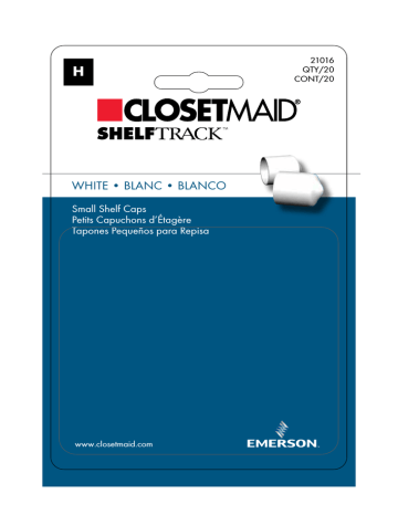 ClosetMaid 21016 Guide d'installation | Fixfr