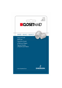 ClosetMaid 71016 Guide d'installation