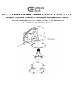 Commercial Electric CER432G2WH Guide d'installation