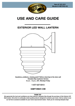 Hampton Bay HB7052-02 Guide d'installation