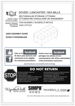 Simpli Home 3AXC-OTT223 Guide d'installation