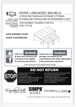 Simpli Home 3AXC-OTT238 Guide d'installation