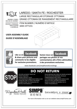 Simpli Home 3AXC-OTT231 Guide d'installation