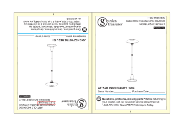 AZ Patio Heaters HIL-6011 Guide d'installation | Fixfr