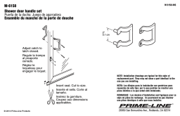 Prime-Line M 6158 Guide d'installation