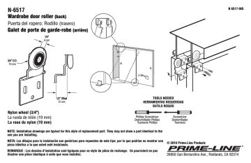 Prime-Line N 6517 Guide d'installation | Fixfr