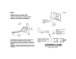 Prime-Line B 649 Guide d'installation