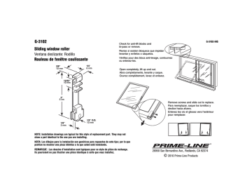 Prime-Line G 3102 Guide d'installation | Fixfr