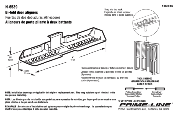 Prime-Line N 6539 Guide d'installation | Fixfr