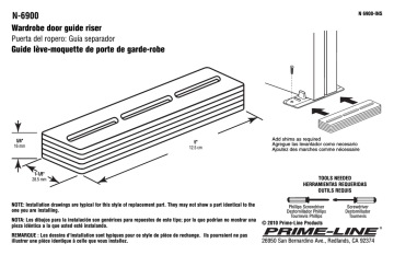 Prime-Line N 6900 Guide d'installation | Fixfr