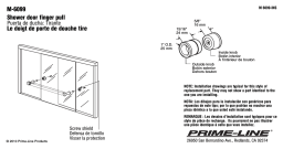 Prime-Line M 6099 Guide d'installation