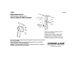 Prime-Line F 2612 Guide d'installation