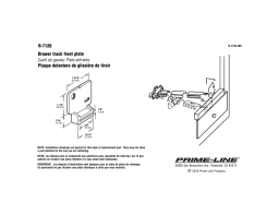 Prime-Line R 7126 Guide d'installation