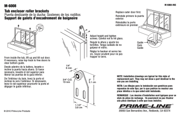 Prime-Line M 6008 Guide d'installation | Fixfr