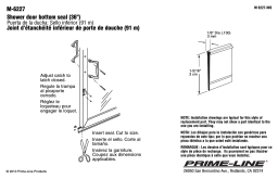 Prime-Line M 6227 Guide d'installation