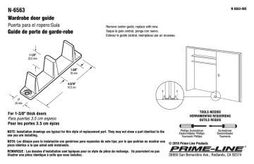 Prime-Line N 6563 Guide d'installation | Fixfr