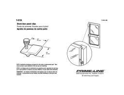 Prime-Line T 8728 Guide d'installation