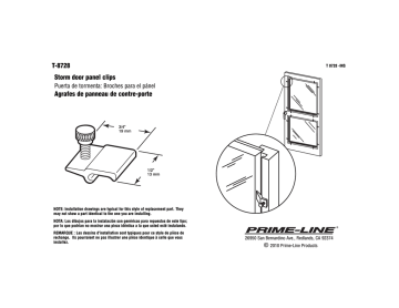 Prime-Line T 8728 Guide d'installation | Fixfr