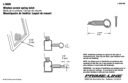 Prime-Line L 5659 Guide d'installation