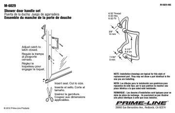 Prime-Line M 6029 Guide d'installation | Fixfr