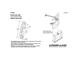 Prime-Line Products R 7148 Guide d'installation