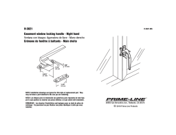 Prime-Line H 3821 Guide d'installation