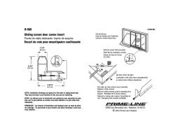 Prime-Line B 569 Guide d'installation