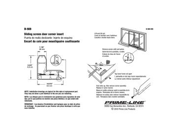 Prime-Line B 569 Guide d'installation | Fixfr