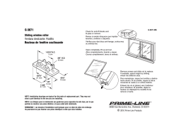 Prime-Line G 3071 Guide d'installation