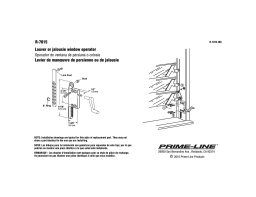 Prime-Line R 7015 Guide d'installation