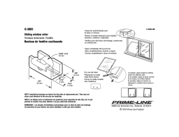 Prime-Line G 3065 Guide d'installation