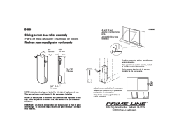 Prime-Line B 668 Guide d'installation