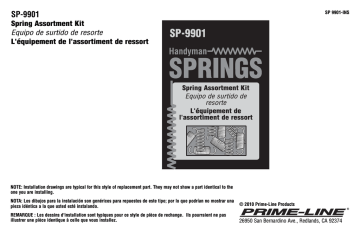 Prime-Line SP 9901 Guide d'installation | Fixfr