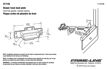 Prime-Line Products R 7133 Guide d'installation | Fixfr