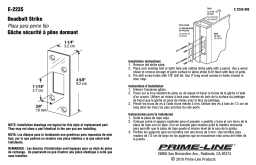 Prime-Line E 2235 Guide d'installation