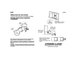 Prime-Line B 647 Guide d'installation