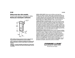 Prime-Line B 543 Guide d'installation