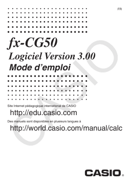 Casio fx-CG50 Manuel utilisateur