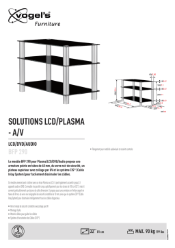 Vogel's BFP 290 LCD/DVD/Audio Manuel utilisateur