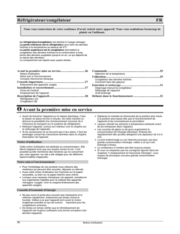 Gorenje RF6276OA Manuel utilisateur | Fixfr