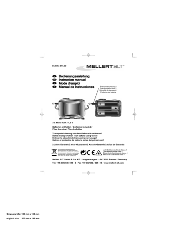 Mellert G30 Manuel utilisateur | Fixfr