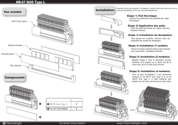 Thermalright HR-07 Duo L Manuel utilisateur | Fixfr