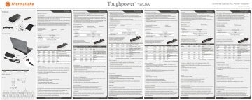 Thermaltake Toughpower 120W Manuel utilisateur | Fixfr