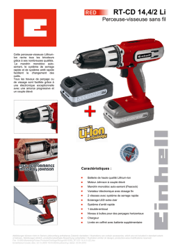 EINHELL RT-CD 14,4/2 Li Manuel utilisateur