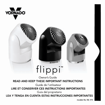 Vornado Flippi V6 Manuel utilisateur | Fixfr